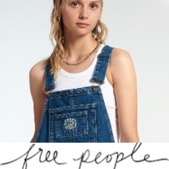 Free People/ The Ragged Priest motor denim overalls ❤️